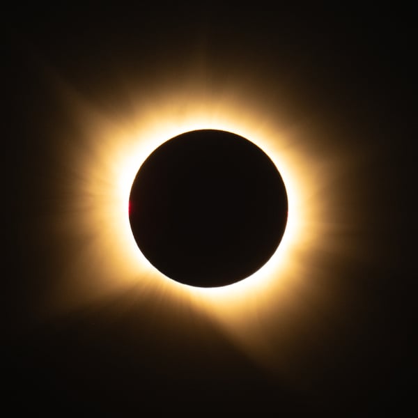 NASA photograph of the total solar eclipse over Spain on August 12 2026 showing solar corona