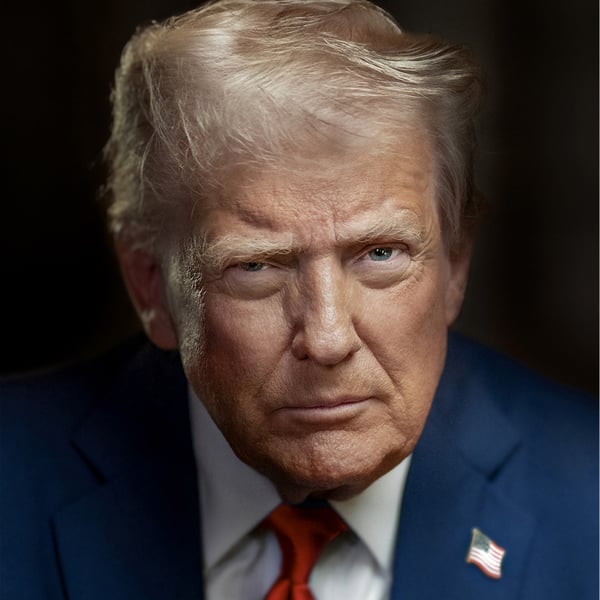 Official portrait of President Donald Trump at the White House