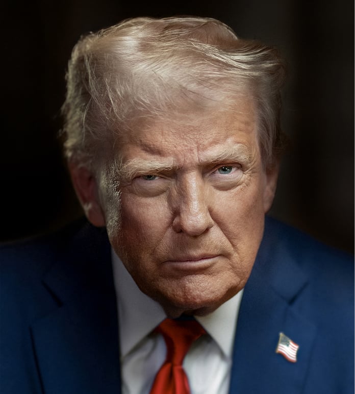 Official portrait of President Donald Trump at the White House