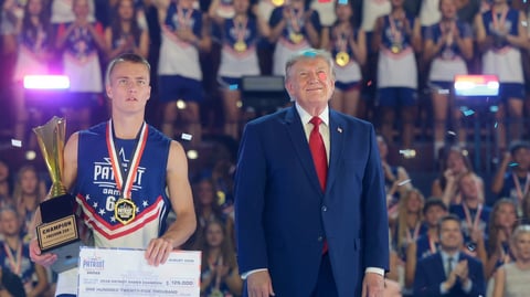 President Donald Trump at 2026 Patriot Games SPIRE Academy Geneva Ohio