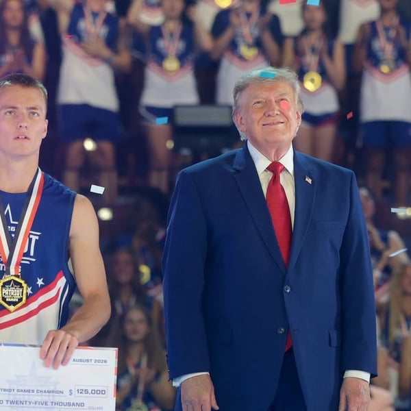 President Donald Trump at 2026 Patriot Games SPIRE Academy Geneva Ohio