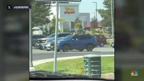 Scene outside In-N-Out Burger after shooting in Twin Falls Idaho August 2026