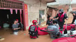 Brown floodwaters engulf streets in Guangxi as Typhoon Narra causes severe flooding across southern China