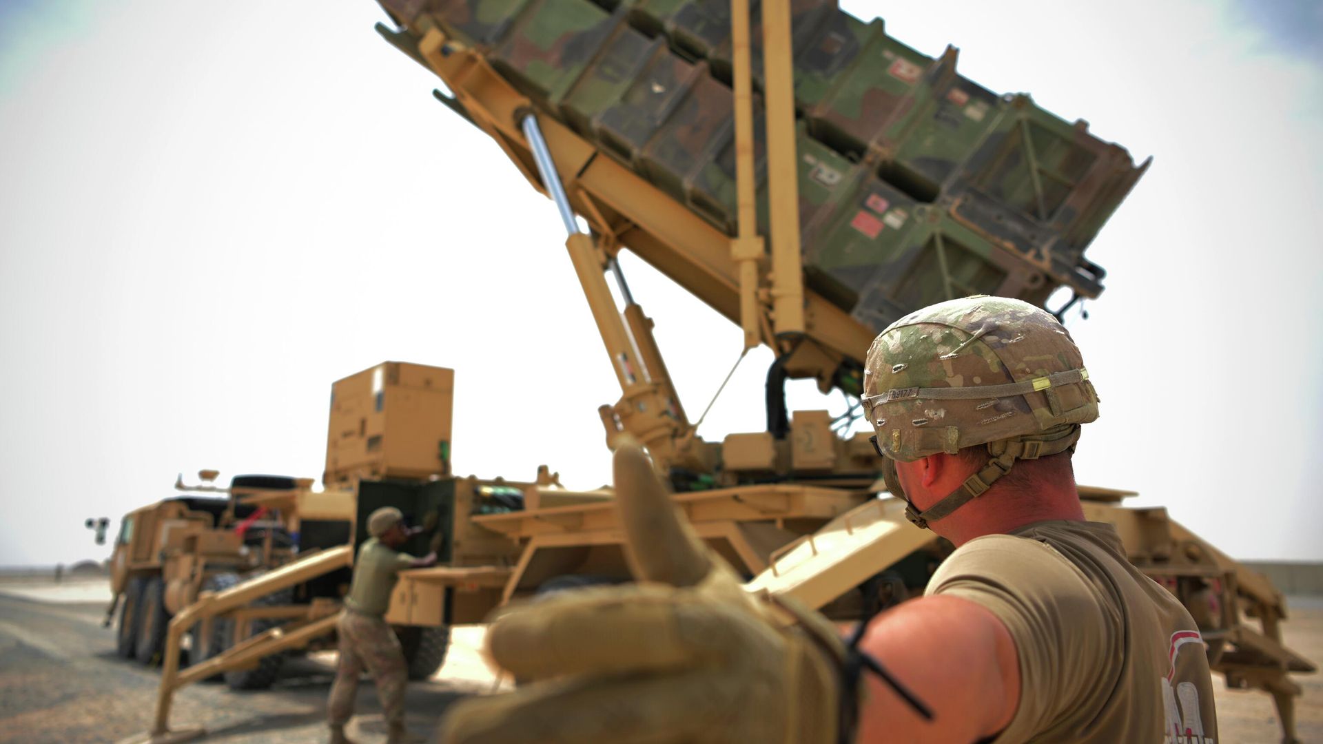 Military air defense systems illustrating the depleted state of Ukraine's Patriot interceptor stockpile as US coordination of military aid faces disruption