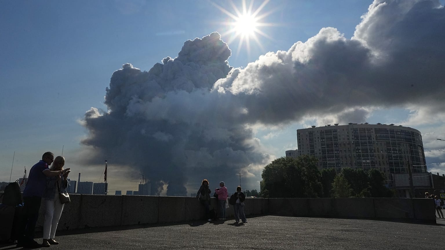 Smoke rising from Wildberries warehouses near Moscow struck by Ukrainian drones, as Kyiv targets Russian industrial infrastructure
