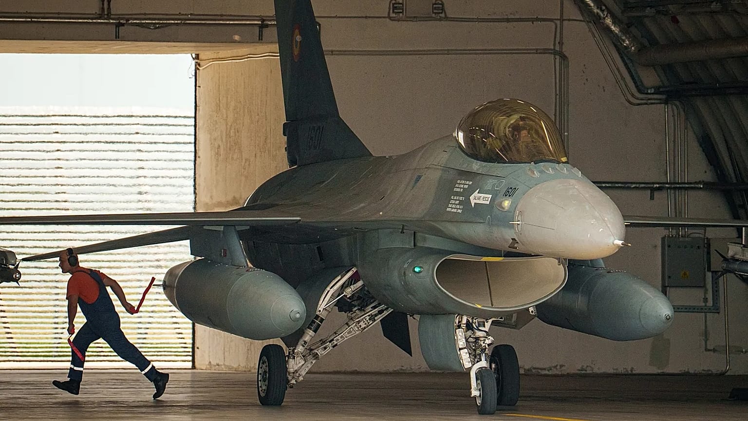 Romanian F-16 fighter jets deployed for NATO air policing over Black Sea during Ukraine war