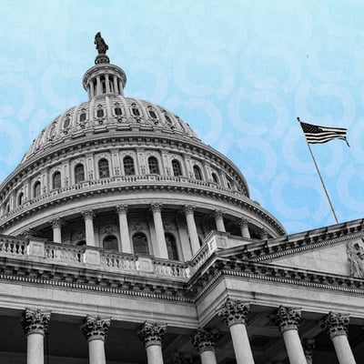 The US Capitol building in Washington DC where the Senate is set to vote on the CLARITY Act cryptocurrency regulation bill in September 2026