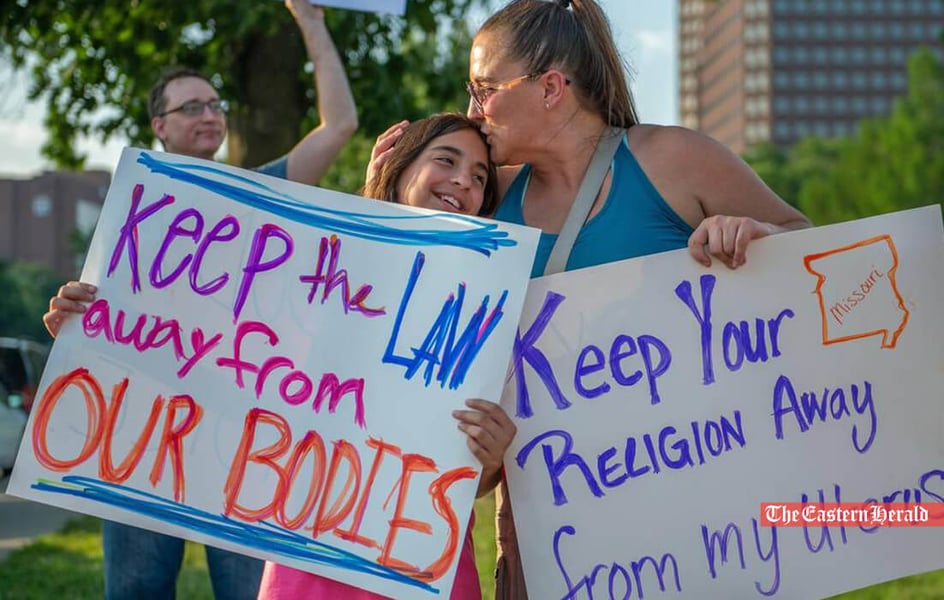 Anti-Abortion Law in the US - “Keep the Law away from our bodies,” read one of the slogans