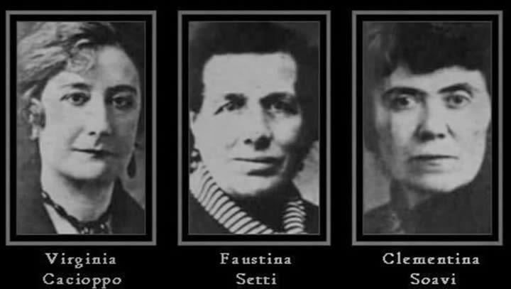 The victims, Virginie, Faustine and Francesca Clementina,