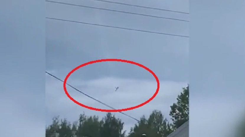 The plane fell vertically - Yevgeny Prigozhin's Death Footage
