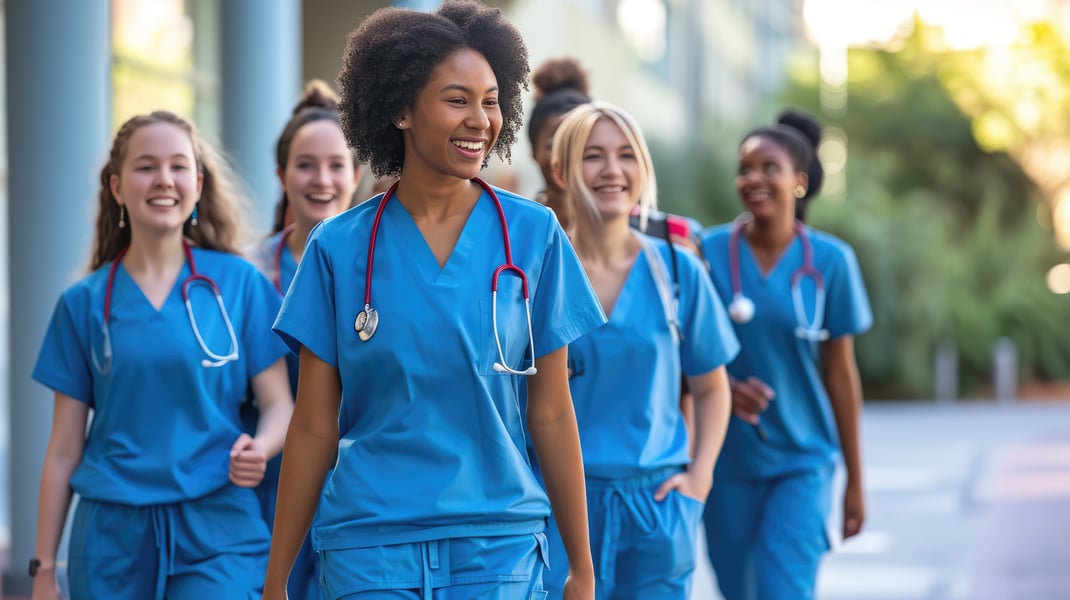 team of medical students