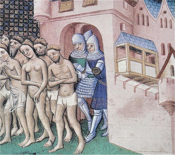 Crusaders with innocent people of Jerusalem Crusaders with innocent people of Jerusalem