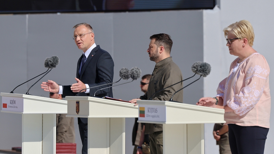 Andrzej Duda, Volodymyr Zelensky, Ingrid Shimonit
