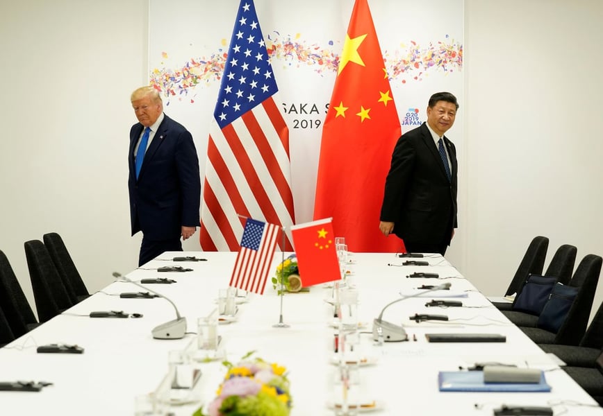Donald Trump with Xi Jinping