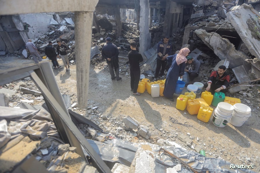 PALESTINE-GAZA-GENOCIDE-ISRAELI-INVASION-DISEASES-WATER-CONTAMINATION-ETHNIC-CLEANSING