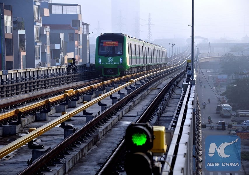 VIETNAM-HANOI-URBAN RAILWAY-TRIAL OPERATION