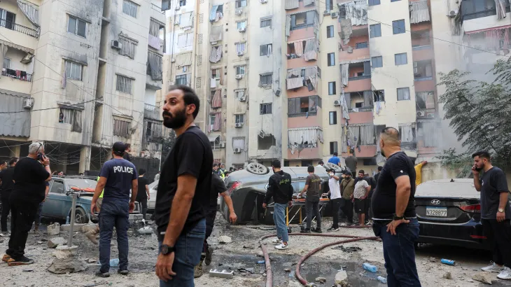 civil defence member, journalist and many injured in Israeli airstrike in Beirut