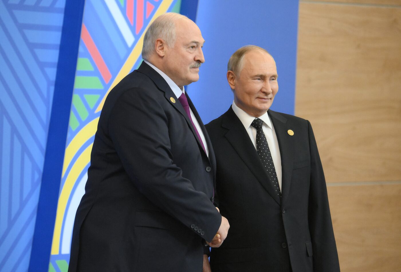 President of Russia Vladimir Putin, right, and President of Belarus Alexander Lukashenko