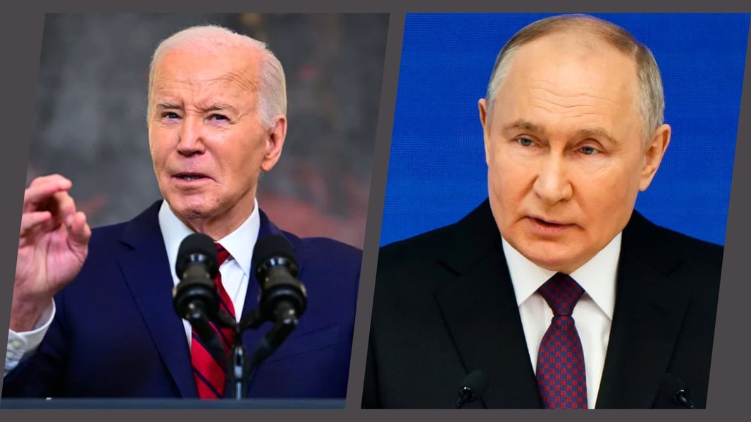 Biden (left) Putin (right)