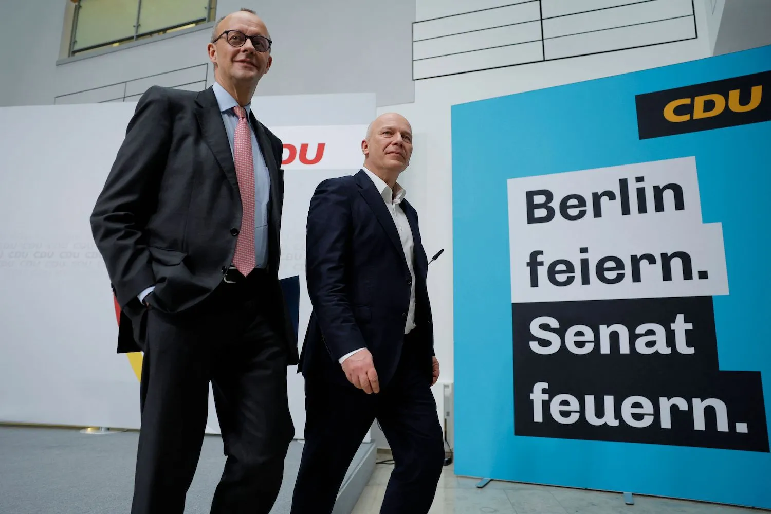 Friedrich Merz, and Kai Wegner,