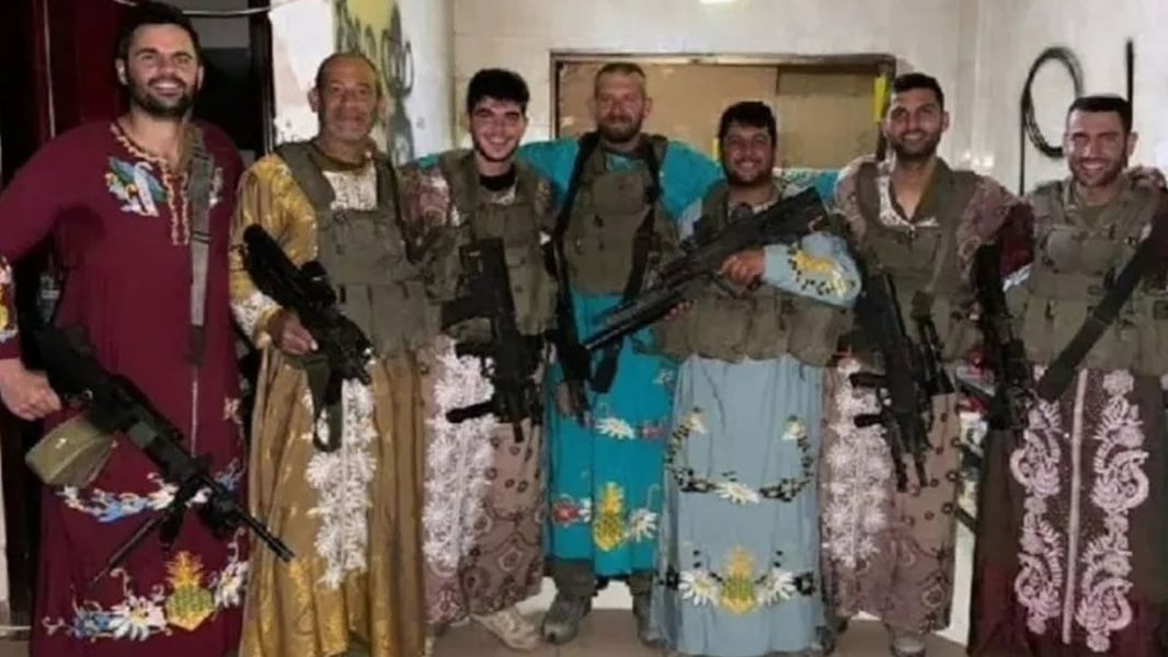Israeli Army Wearing Palestinian Women Clothes after Before destrying their Houses in Palestine - 1