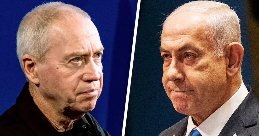 Israeli Prime Minister Benjamin Netanyahu and former Defense Minister Yoav Gallant