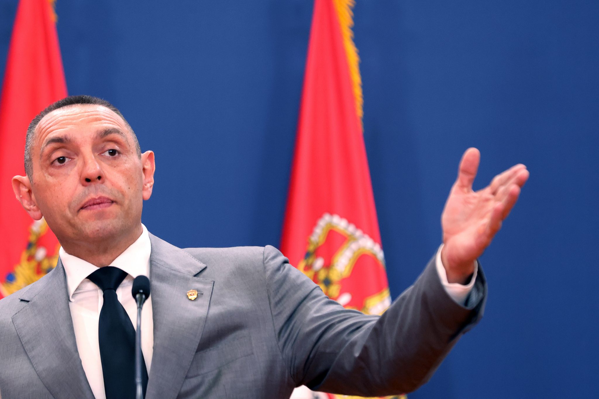 Serbian Interior Minister Aleksandar Vulin