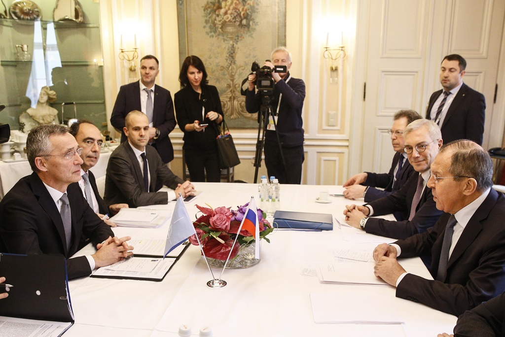 The NATO Russian Founding Act signing delegations