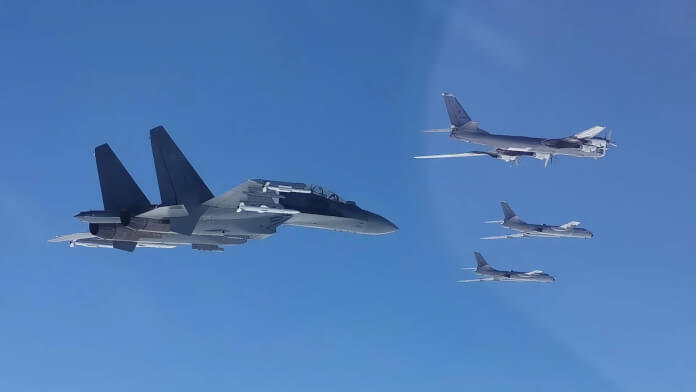 russian air force-chinese air force join exercise