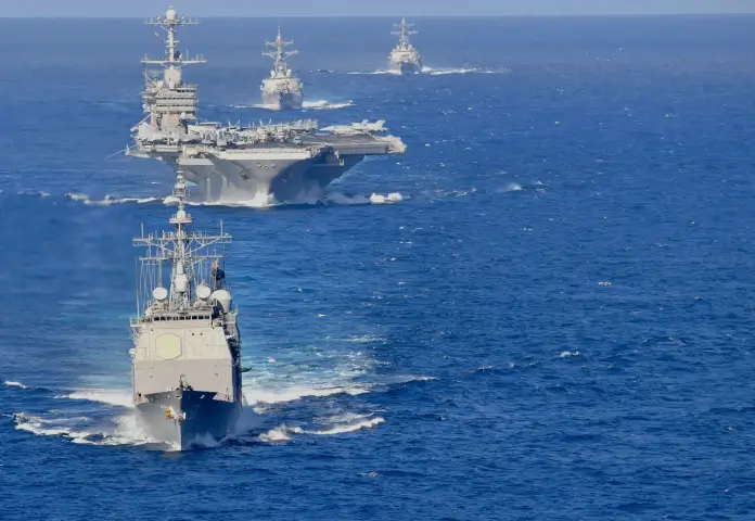USS Harry S. Truman, aircraft carrier, US Navy, Middle East, CENTCOM, military deployment, regional stability, strike group, missile cruiser, destroyers, naval forces