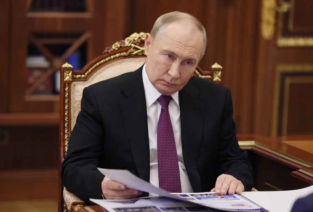 President Vladimir Putin of Russia at the Kremlin in Moscow