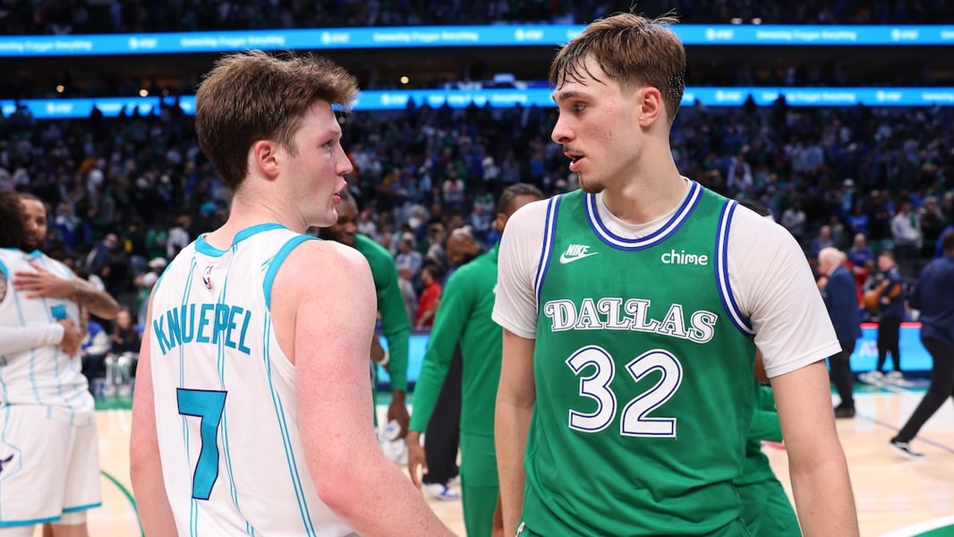 Cooper Flagg Dallas Mavericks forward celebrates winning the 2025-26 NBA Rookie of the Year award