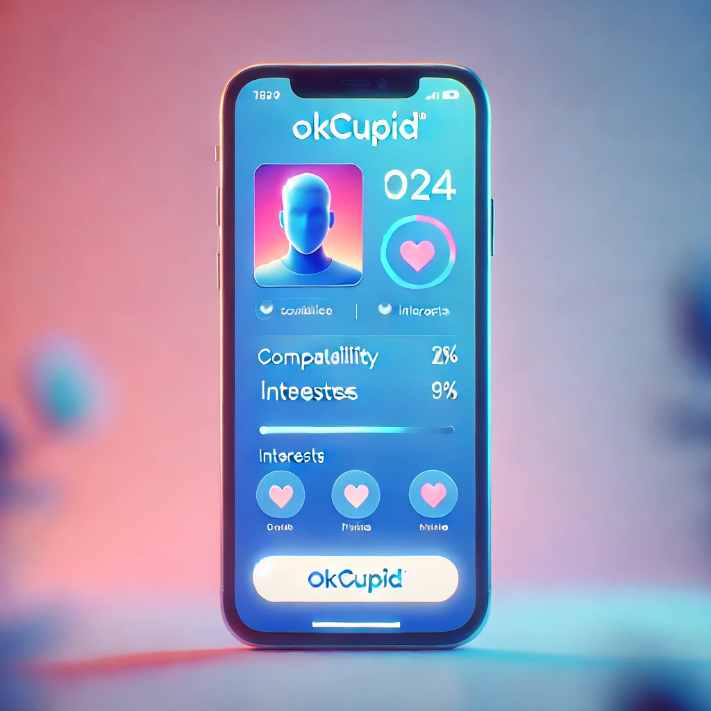 OkCupid app, highlighting its compatibility-focused interface OkCupid app-best online dating app 2025