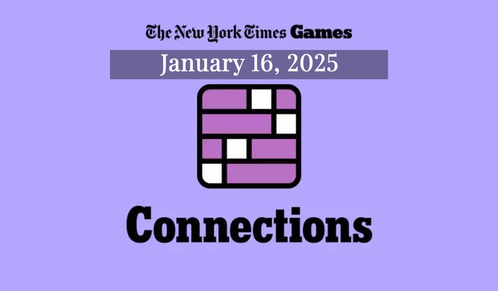 NYT Connections Game: Hints and Answers for January 16, 2025