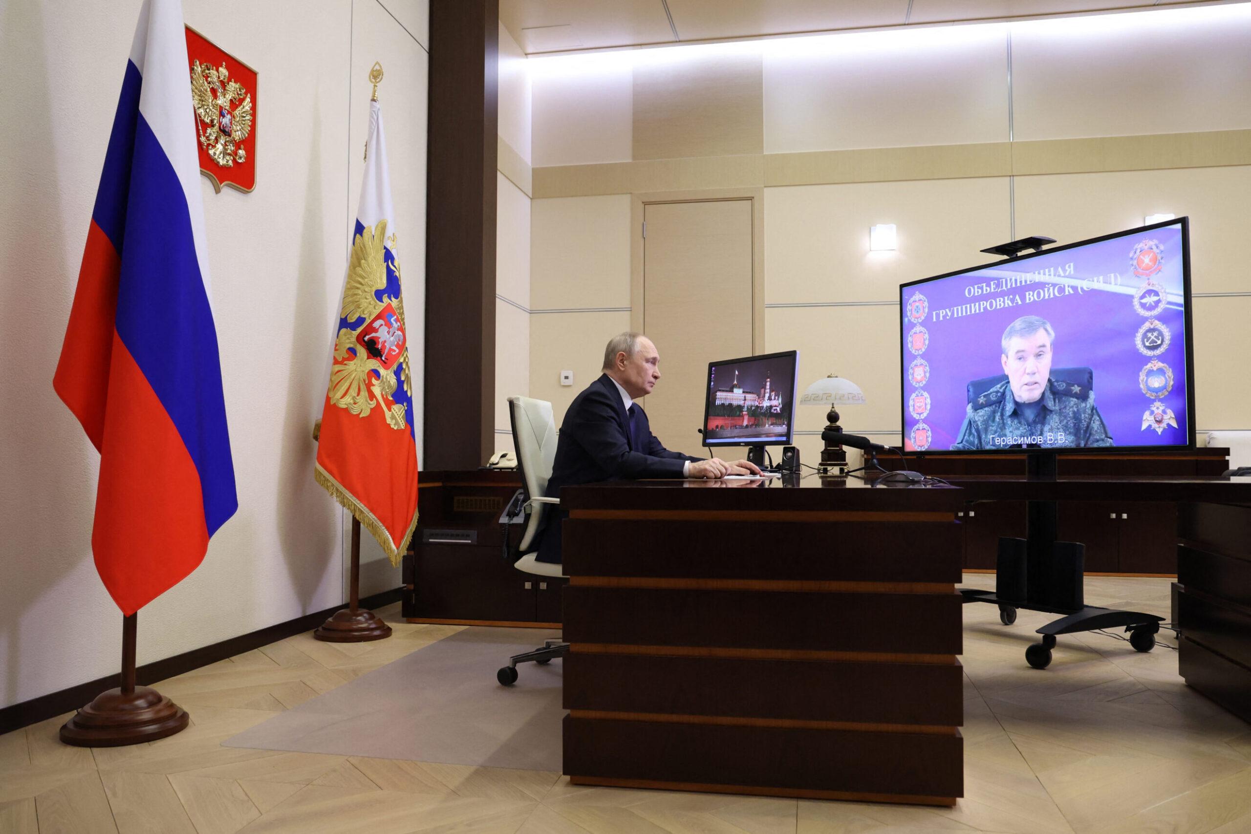 RUSSIA-UKRAINE-CONFLICT-Kursk-Putin