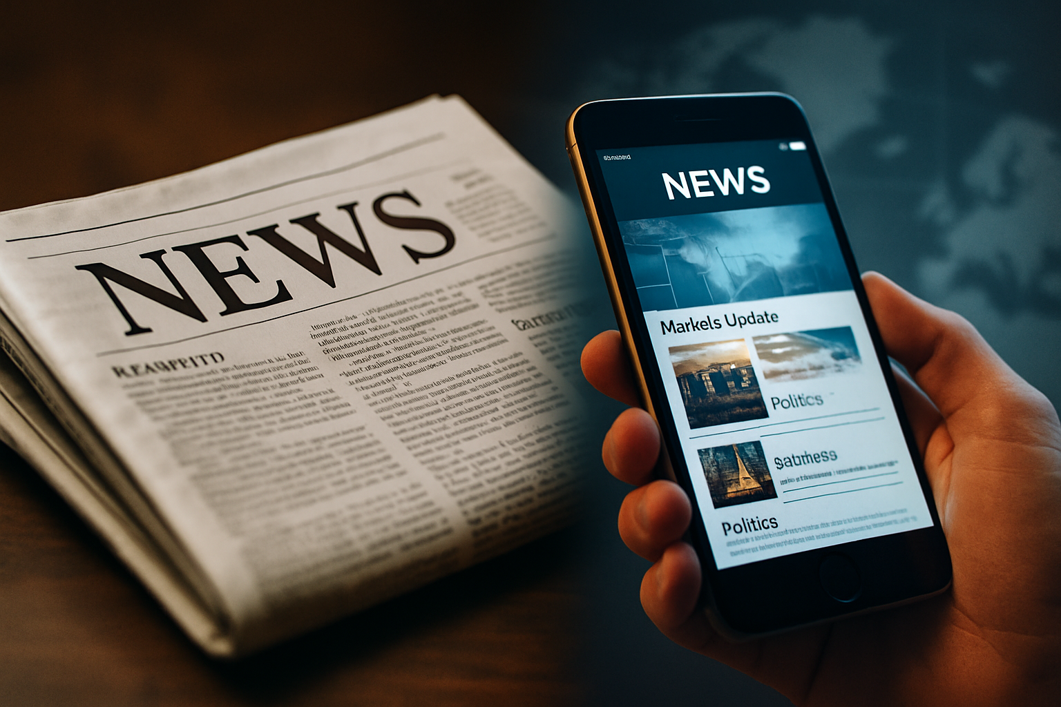news, journalism, newspaper, smartphone, digital news, print media, media evolution, breaking news, online news, mobile news app, press, media industry, global news, news consumption, traditional journalism, modern journalism, news concept, communication, information, reporting, technology and media