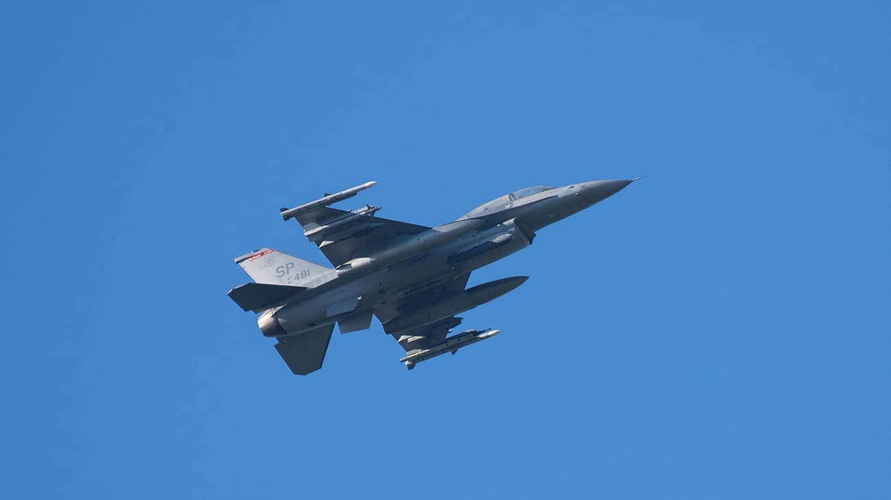 Ukrainian pilot killed in F-16 crash during massive Russian drone and missile strike on Ukrainian airspace