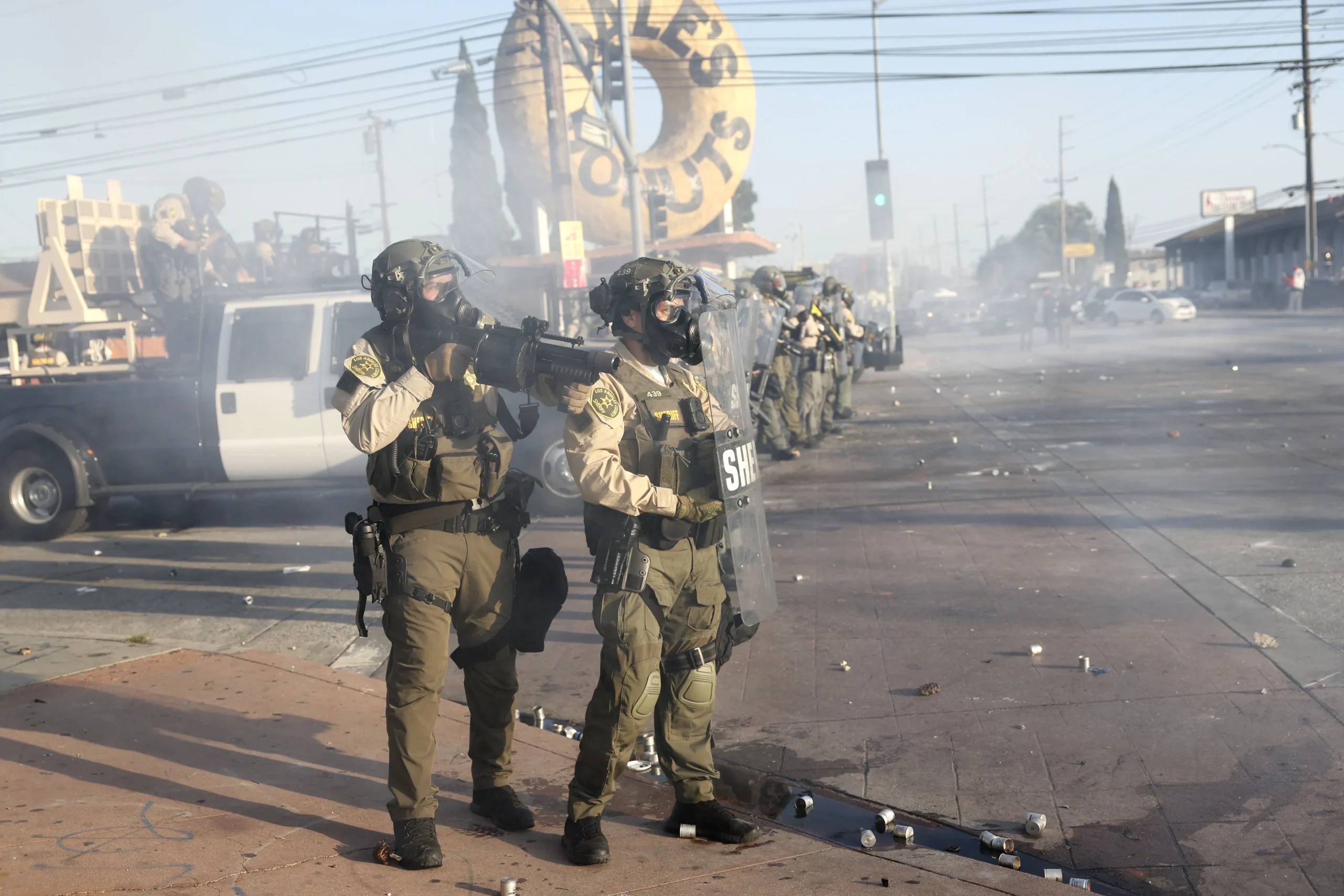 Trump curfew LA, ICE raids protests, Los Angeles unrest 2025, immigration crackdown USA, Marines deployed LA, anti-ICE protests, LA riots Trump