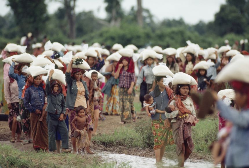 Cambodia border conflict, Thai military aggression, displaced civilians, UN shelters, Preah Vihear dispute