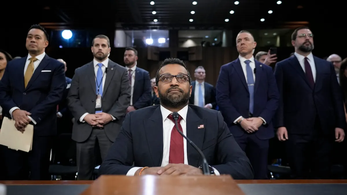 Kash patel arrives at the capitol for his fbi director confirmation hearing