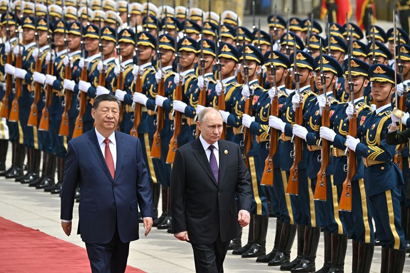 Putin and Xi in Beijing, official welcoming ceremony, Tiananmen Square, Great Hall of the People, Russia China diplomacy, September 2025