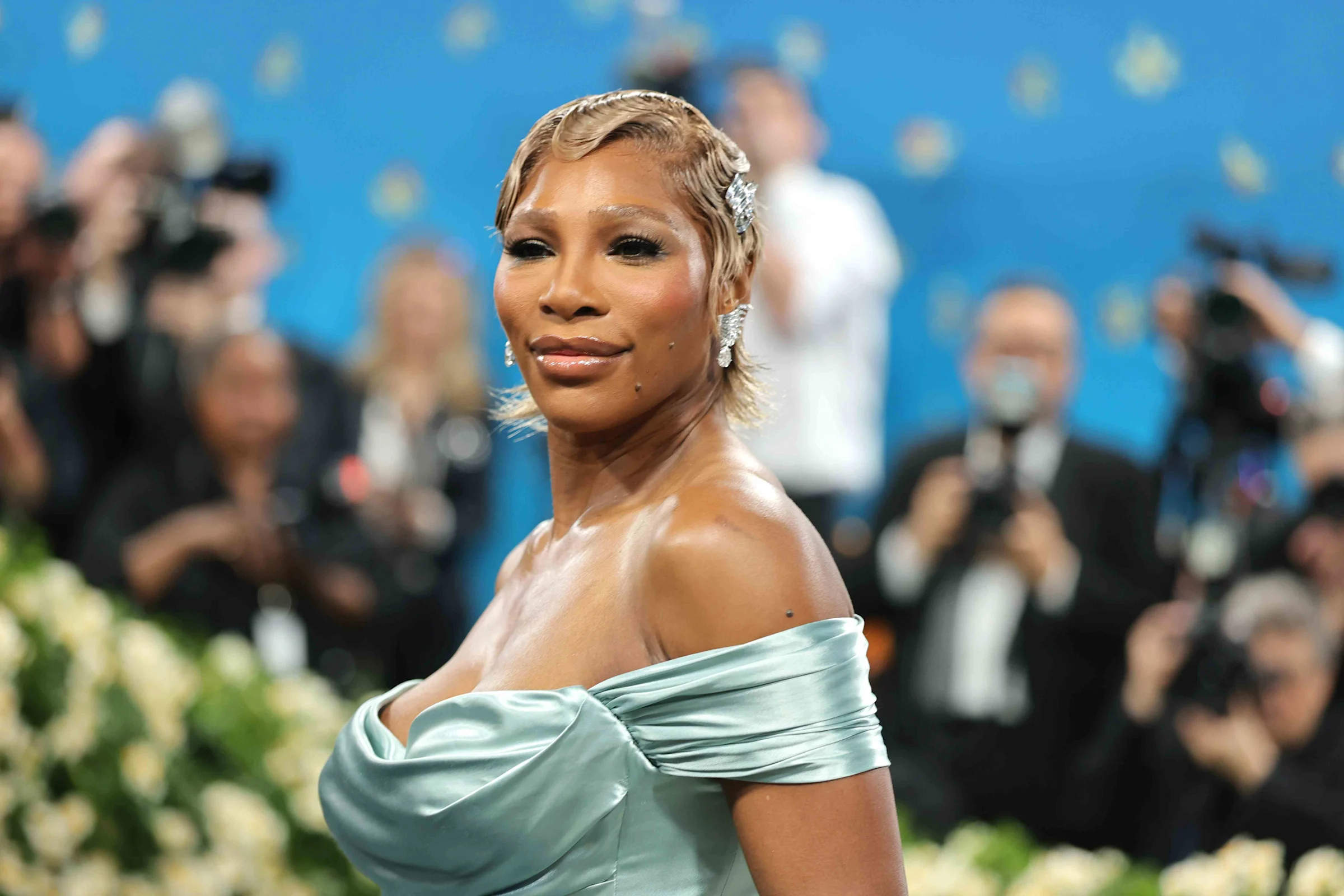 serena williams showing abs after pregnancy, viral fitness photo