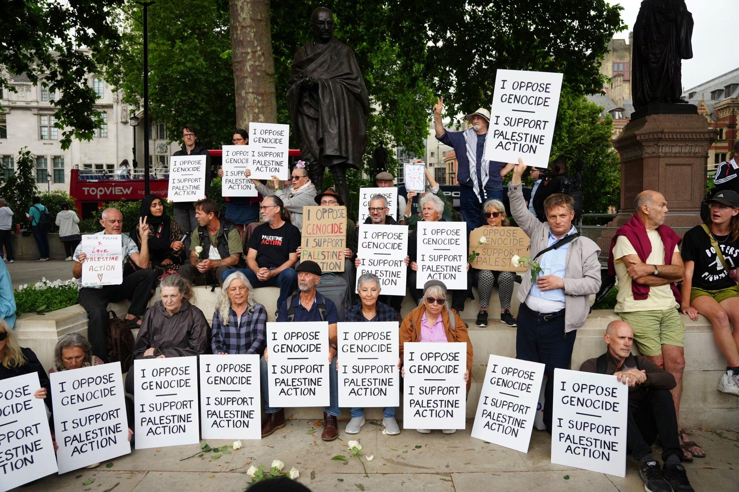 UK police arrest Palestine Action supporters, UN condemns terrorism law misuse, London July 2025, crackdown on pro-Palestinian protest