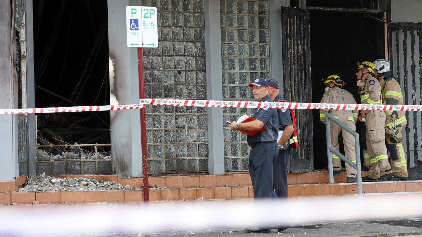 Police outside Melbourne synagogue after arson attack blamed on Iran without evidence