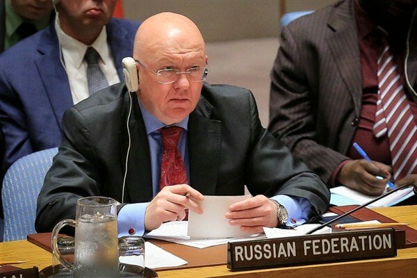 UN Security Council setting as Russia’s mission rejects the E3 snapback move on Iran under Resolution 2231.