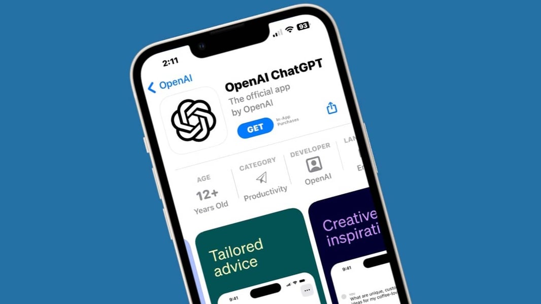 ChatGPT official app for iOS and Android ChatGPT app on iOS iPhone and Android smartphone