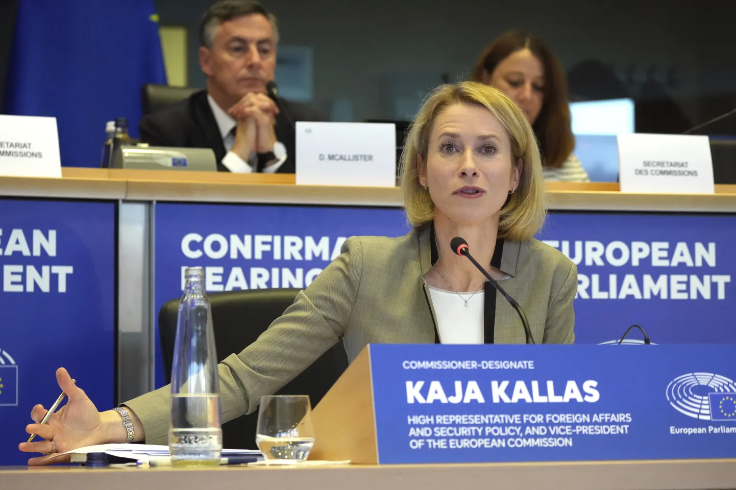 kaja kallas at podium on eu role in us–russia–ukraine deal