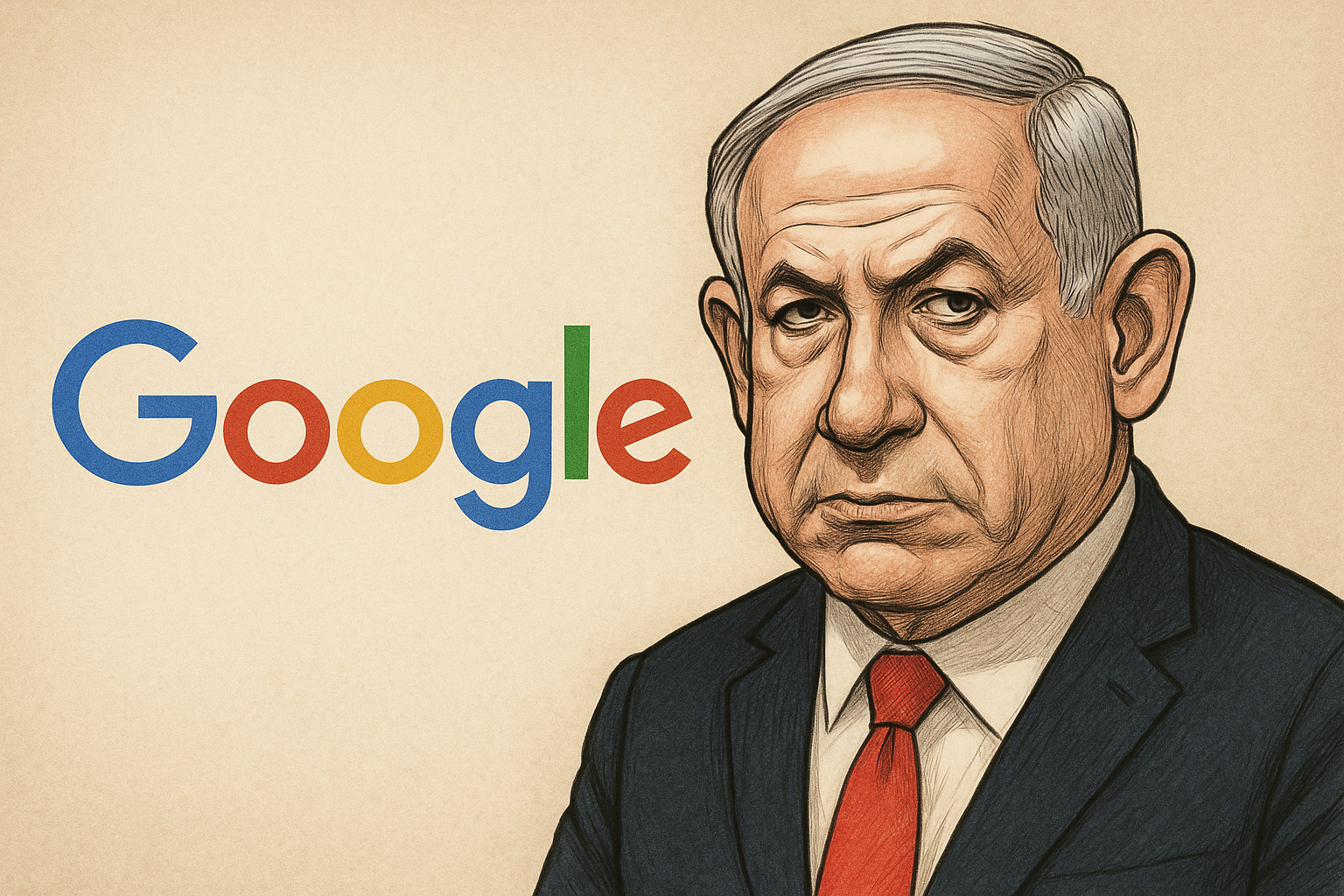 Netanyahu and Google $45m propaganda deal hides Gaza genocide as Palestinians starve.