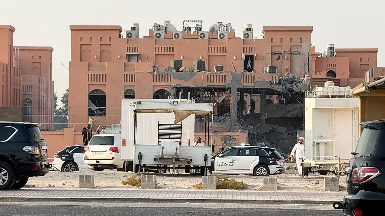 Smoke and destruction in Doha following Israeli attack amid Gaza war