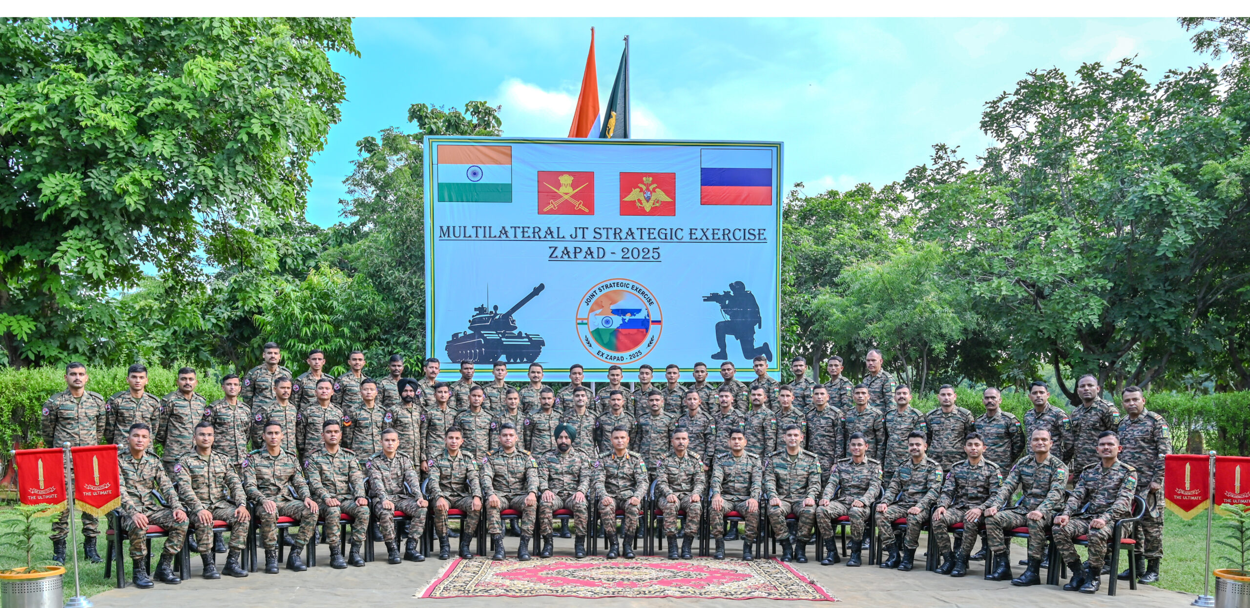 Indian armed forces personnel leaving Delhi to join Zapad 2025 military exercise in Russia